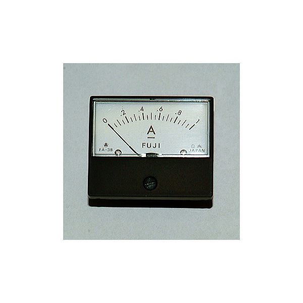富士計測器 パネルメーター アナログ電流計 DC1A FA38BDC1A 1個 63-3173-31（直送品）