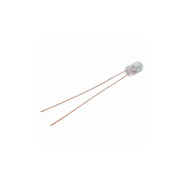 パイロ電子 ワイヤー透明麦球 6V T3WT6V 1個 63-3174-38（直送品）