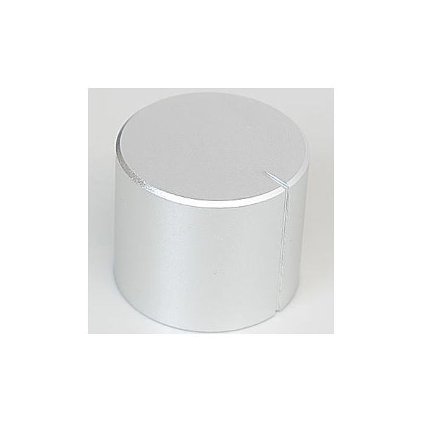 LINKMAN アルミ製ツマミ シルバー 25Φ シャフト6.1Φ 25X21BPS-7 1個 63-3106-81（直送品）