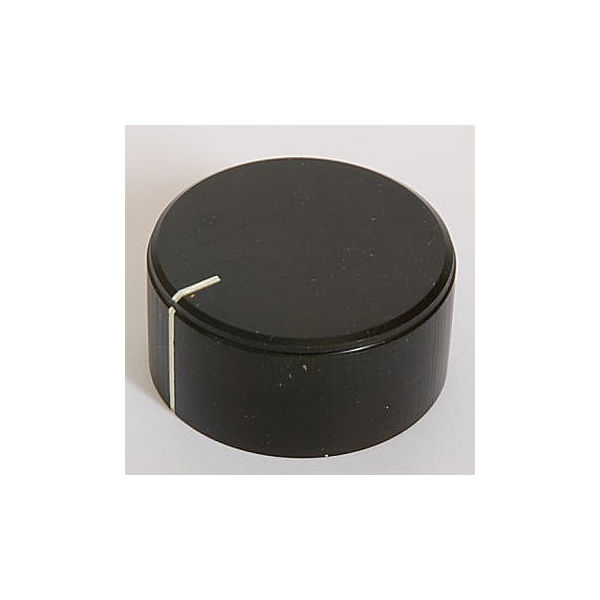 LINKMAN アルミ製ツマミ(ボリューム用) 黒 31Φ シャフト6.1Φ 31X15HSB-LS-7 1個 63-3104-77（直送品）