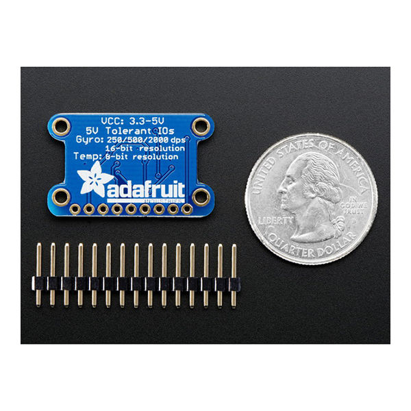 Adafruit Industries 三軸ジャイロセンサーモジュール 1032 1個 63-3077-28（直送品）