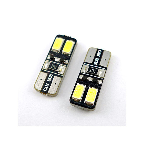 LINKMAN T10無極性バルブ(白・キャンセラー内蔵) 12V/250mA 白 HC-T10-4-5730SMD-C 1個（直送品）