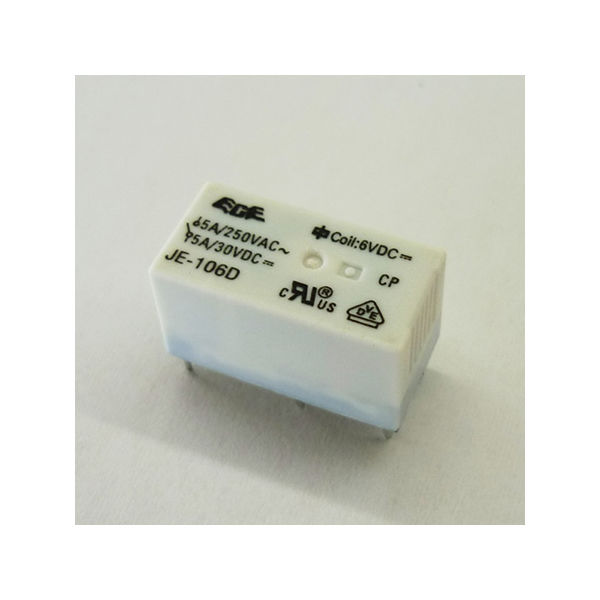 LINKMAN プリント基板用リレー(コイル電圧6VDC) ETRJE-106DZ 1個 63-3048-55（直送品）