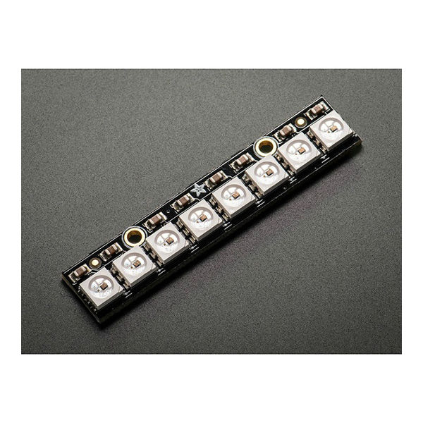 NeoPixel Stick ー 8 x 5050 RGB LED with Integrated Drivers 63-3079-69（直送品）