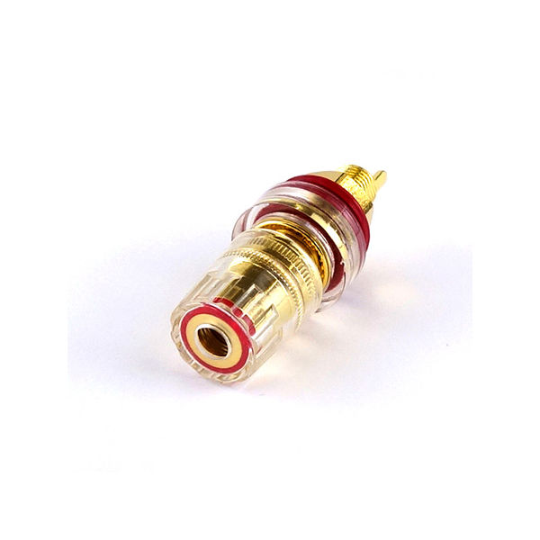 LINKMAN スピーカーターミナル 赤 9.5Φ穴 パネル用 BI-3810G/R 1個 63-3048-79（直送品）