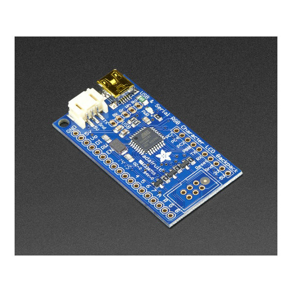 Adafruit Industries USB + Serial LCD Backpack AddーOn with Cable 781 1個（直送品）