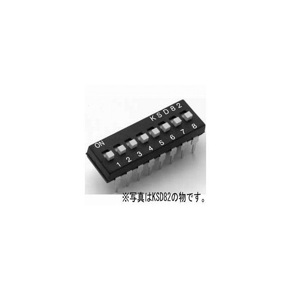 OTAX DIPスイッチ(スライド形) KSD42 1個 63-3074-82（直送品）