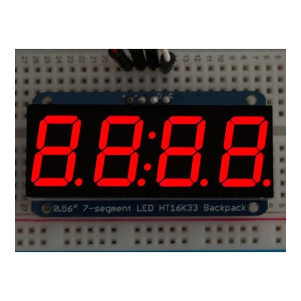 Adafruit Industries 7セグメント4桁ディスプレイ 878 1個 63-3077-18（直送品）