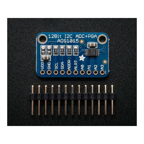 Adafruit Industries ADS1015搭載ADコンバーター(12ビット) 1083 1個 63-3077-36（直送品）