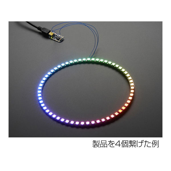 NeoPixel Ring 60連フルカラーシリアルLED（1/4リング） 1768 63-3077-67（直送品）