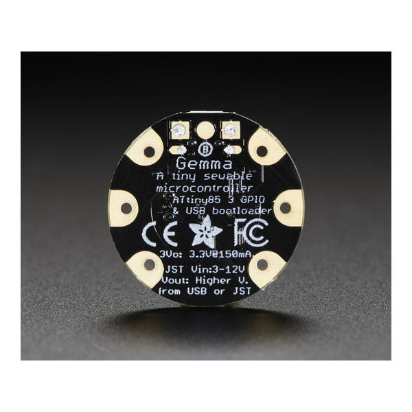 Adafruit Industries GEMMA 1222 1個 63-3077-44（直送品）