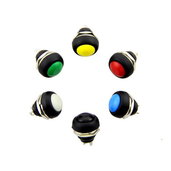 12mm Domed Push Button Pack （Pack of 6） 110990055 63-3079-02（直送品）