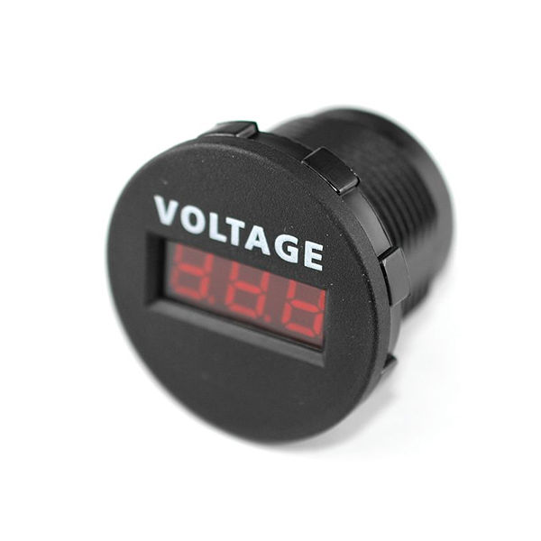 LINKMAN LEDデジタル電圧計 赤色表示 A25-1C-RED 1個 63-3113-44（直送品）