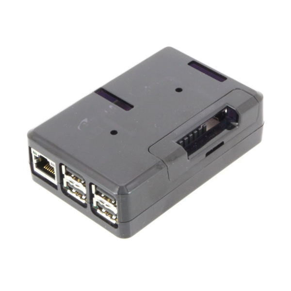 Tinker Board用3ple Deckerケース(Black) TSI-3D-TB-CASE-BLACK 1個（直送品）