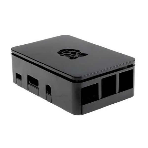 Raspberry Pi Pi用ケース(3B+/3B/2B/B+、黒) 167-7046 1個 63-3116-93（直送品）