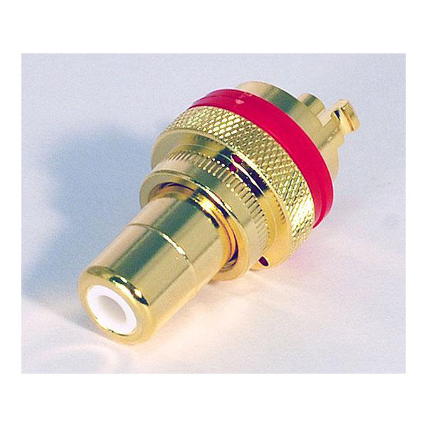 アムトランス RCAジャック 赤 RJ-232アカ 1個 63-3145-31（直送品）