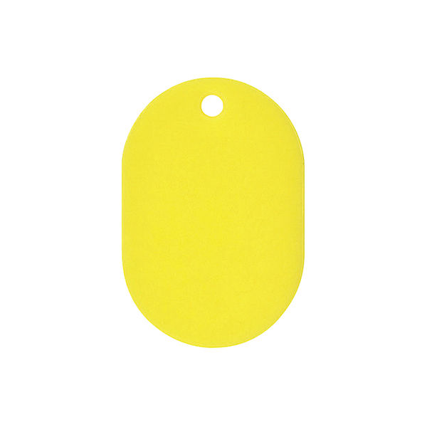 共栄プラスチック 番号札 大(41×60mm) 番号無し イエロー 7-5796-15 1組(50枚)（直送品）