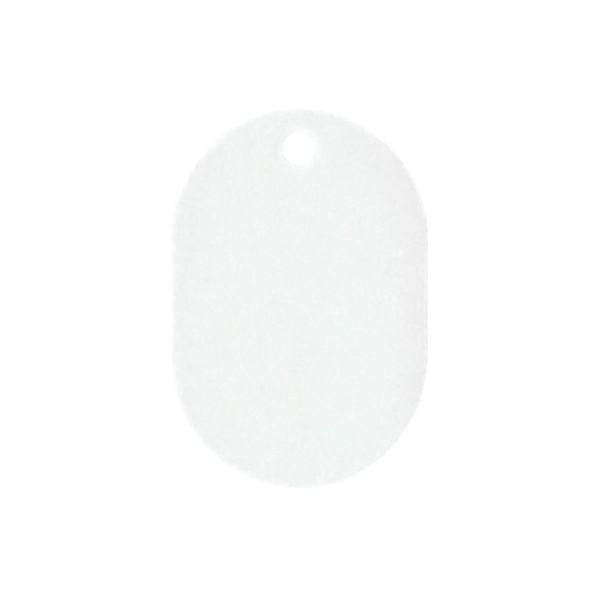 共栄プラスチック 番号札 大(41×60mm) 番号無し ホワイト 7-5796-17 1組(50枚)（直送品）