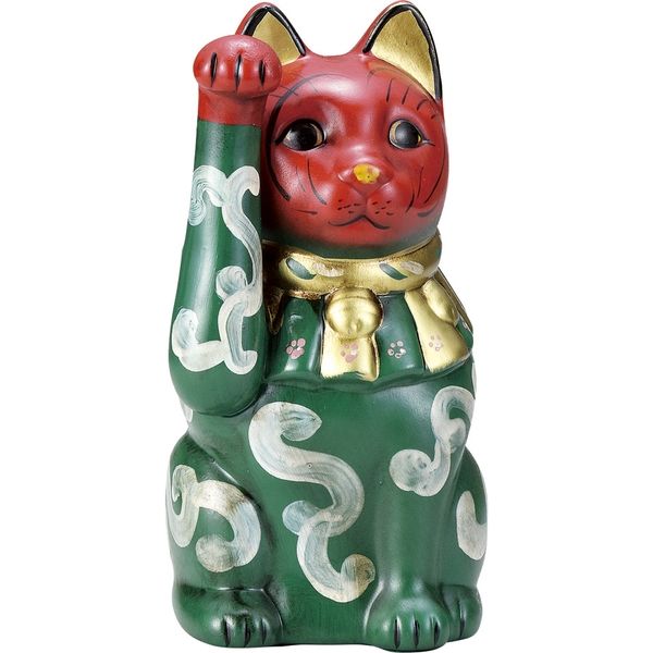 招き猫　瀬戸焼　大正時代　★骨董　アンティーク　古美術 古瀬戸（明治 ~大正期）招き猫置物 アンティーク 希少骨董品 高