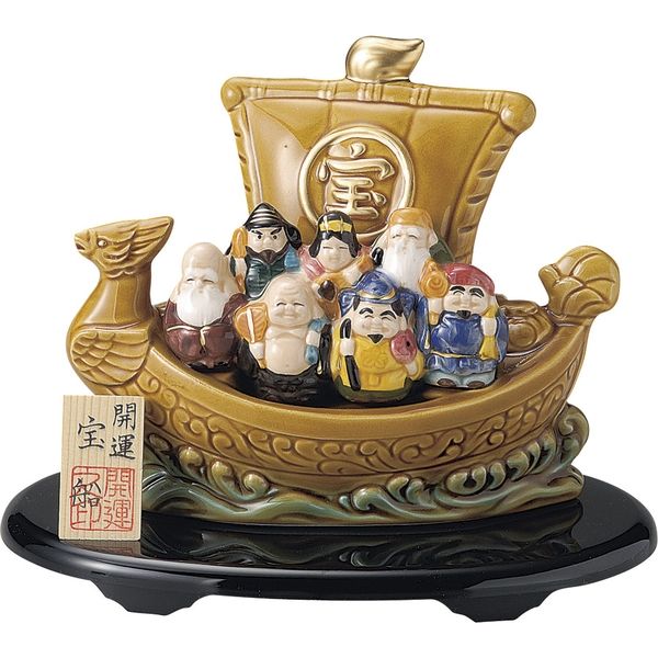 【標準価格】◎『開運七福宝船』銅製★置物 仏像