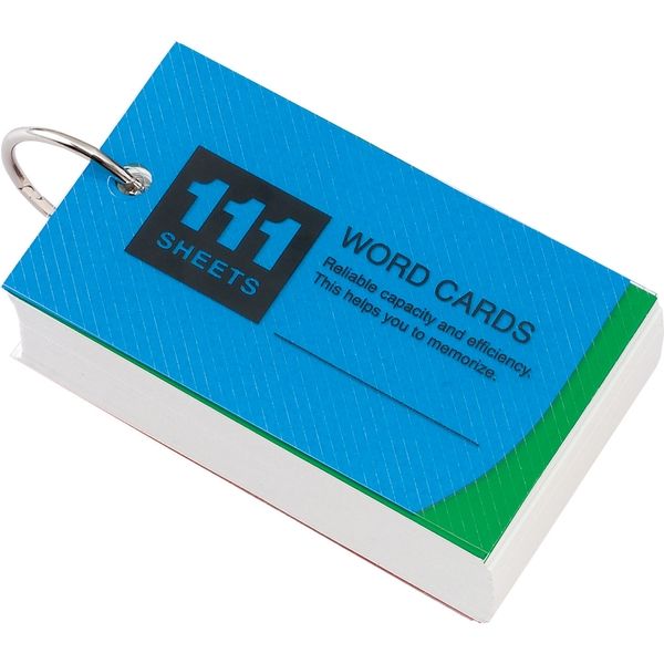 レイメイ藤井 単語カード　チェックカード付　ワイド(表紙カラー選択不可) WD12 1セット（10個）