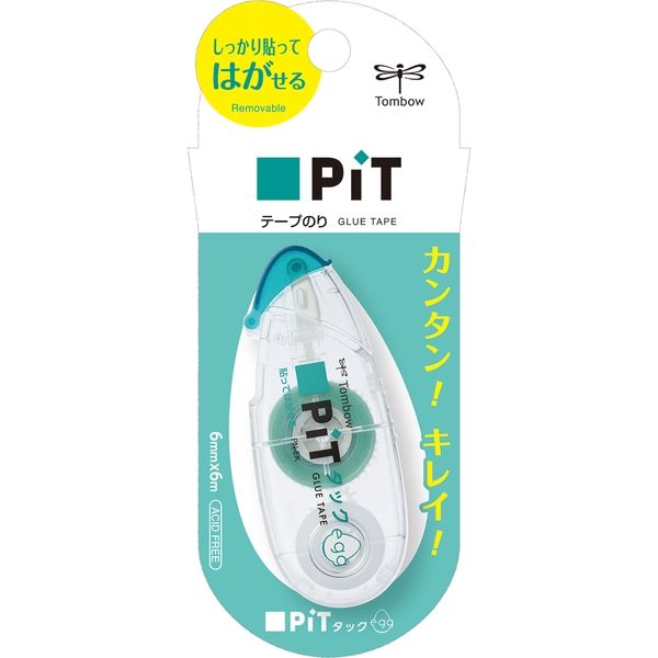 トンボ鉛筆 テープのりピットタックエッグ PN-EK 5個 - アスクル