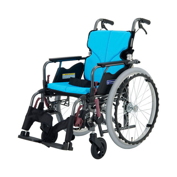 品質検査済 モダンB カワムラサイクル No.83_ライトブルー 自 KMD-B22-42-M 車椅子