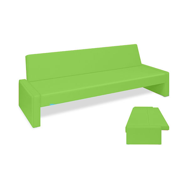 高田ベッド製作所 ベンチベッドSD 座幅50(全幅91)×長さ196(座面180)×座高39(全高77)cm 抹茶 TB-875 1台（直送品）