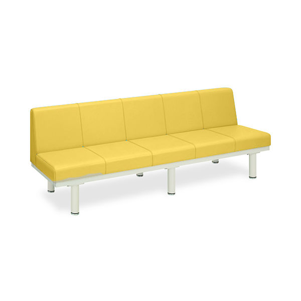 高田ベッド製作所 ソファロン・背付き 座幅45(全幅63)×長さ220×座高44(全高78)cm イエロー TB-243 1台（直送品）
