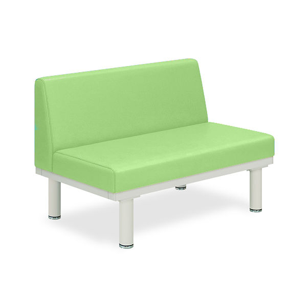ソファー・背付き(ミニ) TBー906ー02 座幅40(全幅58)×長さ60×座高44(全高78)cm ライムグリーン TB-906S-02（直送品）