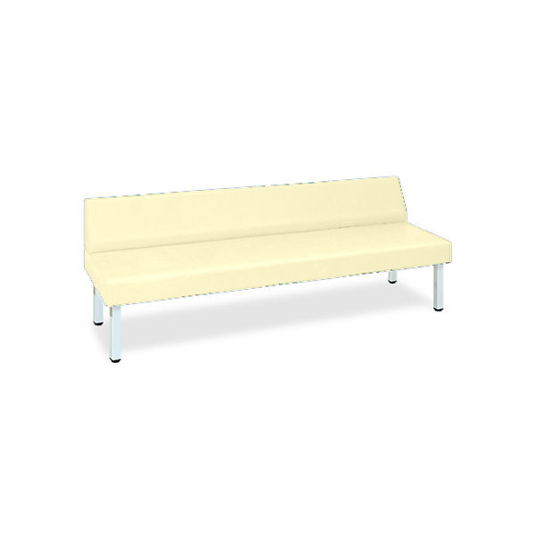 高田ベッド製作所 STベンチ(01) 幅45(全幅60)×長さ140×高さ39(全高69)cm クリーム TB-809-01 1個（直送品）