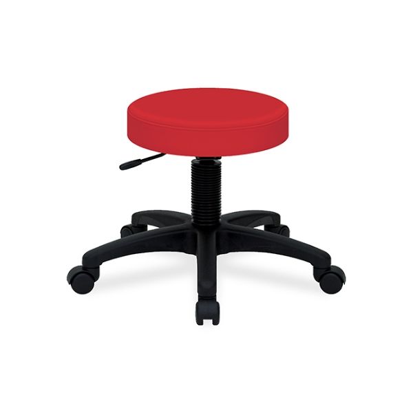 高田ベッド製作所 ホスピタルチェアー 座面直径36×座高42~50cm グレー TB-439-01 1個 61-3717-32（直送品）