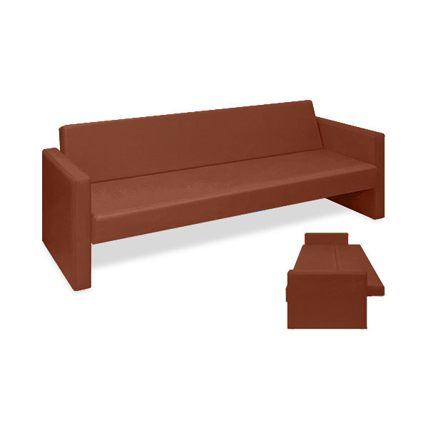 ベンチベッドMD 座幅50(全幅91)×長さ196(座面180)×座高39(全高77)cm ライトブラウン TB-876 1台（直送品）