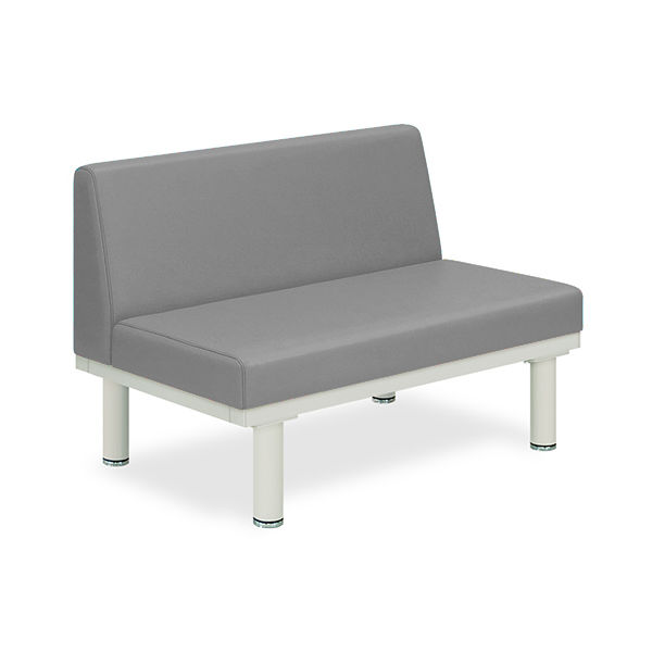 ソファー・背付き(ミニ) TBー906ー02 座幅40(全幅58)×長さ100×座高39(全高73)cm グレー TB-906S-02 1台（直送品）
