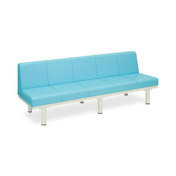高田ベッド製作所 ソファロン・背付き 座幅40(全幅58)×長さ220×座高44(全高78)cm スカイブルー TB-243 1台（直送品）