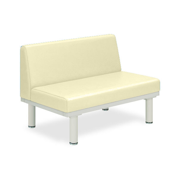 ソファー・背付き(ミニ) TBー906ー02 座幅45(全幅63)×長さ100×座高39(全高73)cm クリーム TB-906S-02（直送品）