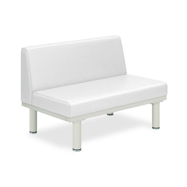 ソファー・背付き(ミニ) TBー906ー02 座幅45(全幅63)×長さ80×座高39(全高73)cm 白 TB-906S-02 1台（直送品）