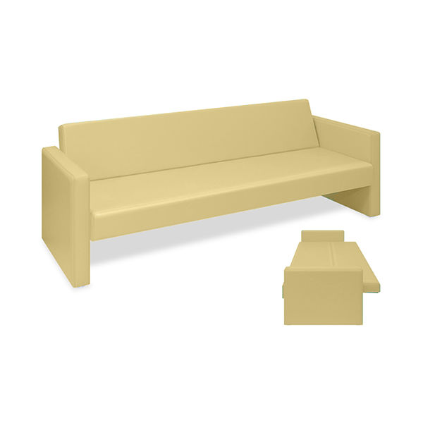 高田ベッド製作所 ベンチベッドMD 座幅50(全幅91)×長さ186(座面170)×座高39(全高77)cm アイボリー TB-876 1台（直送品）