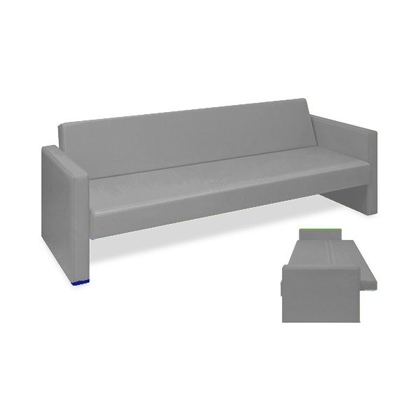 高田ベッド製作所 ベンチベッドMD 座幅50(全幅91)×長さ196(座面180)×座高39(全高77)cm グレー TB-876 1台（直送品）