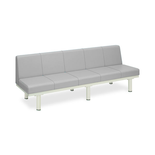 高田ベッド製作所 ソファロン・背付き 座幅45(全幅63)×長さ200×座高44(全高78)cm グレー TB-243 1台（直送品）