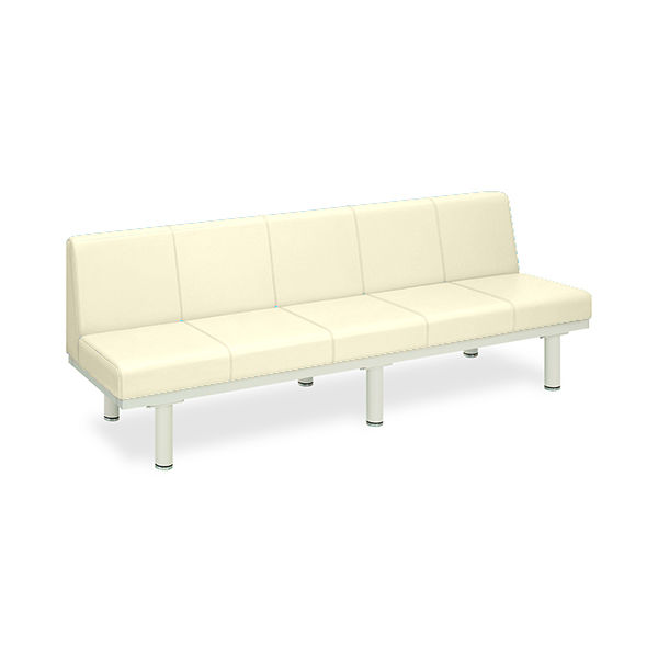 高田ベッド製作所 ソファロン・背付き 座幅45(全幅63)×長さ230×座高39(全高73)cm クリーム TB-243 1台（直送品）