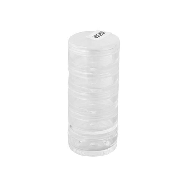 明邦化学工業 ラウンドケース SS クリアー 502577 1個 63-2916-97（直送品）