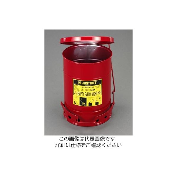 エスコ φ354x464mm/34L 工業用ダスト缶(セーフティー) EA991JS-12 1個（直送品）