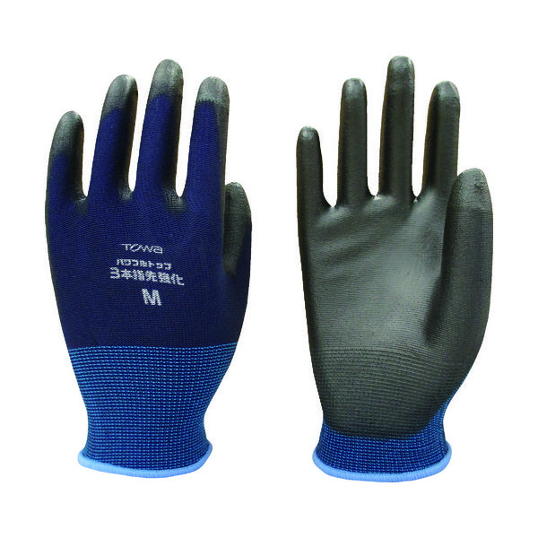 東和コーポレーション トワロン まとめ買い ウレタン背抜き手袋 パワフルトップ3本指先強化 M (10双入) 882-M 1袋(10双)（直送品）