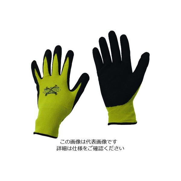 おたふく手袋 おたふく ソフキャッチEXフィット ニトリルゴム クレーターパーム マスタード M A-398-MT-M 1双（直送品）