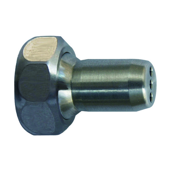 ステンレス製クーラントホース(1/4ホースシステム)用丸ノズル φ1.6×穴数3(アジャストナット入り) 1DU-3-16 1個（直送品）