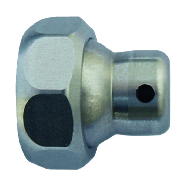 ステンレス製クーラントホース(1/4ホースシステム)用90°丸ノズル φ2.0×穴数1(アジャストナット入り) 1DU-90-1 1個（直送品）