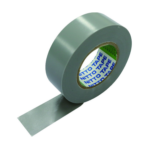 日東電工 日東 脱鉛タイプビニールテープNo.21S 0.2mm×25mm×20m 灰 8巻入り 21-25GY 1パック(8巻)（直送品）