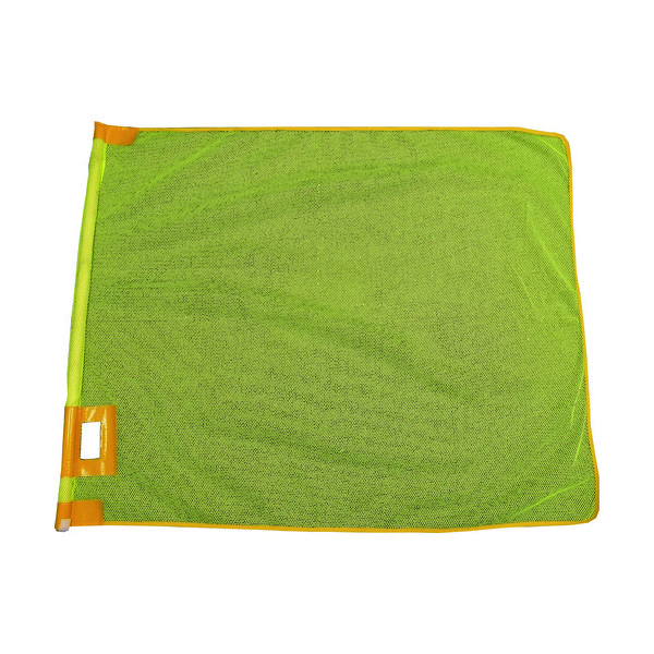 ミズケイ メッシュ大旗+棒セット(蛍光イエロー) 8015712 1枚 137-2505（直送品）