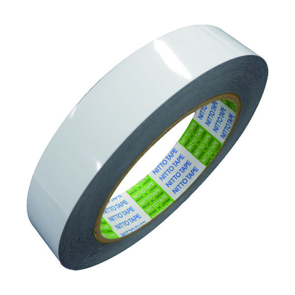 日東電工 日東 耐久性両面テープ No.5713 20mm×10m ブラック 5713-20 1巻 149-4008（直送品）